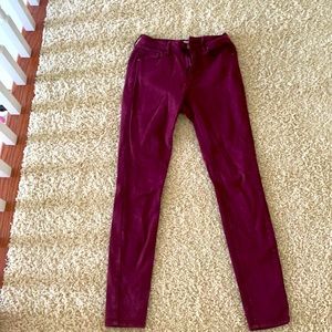 Maroon jeans